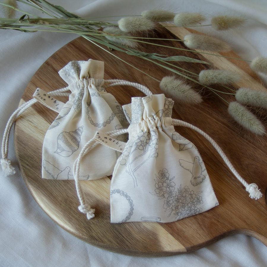 Hand printed pouches