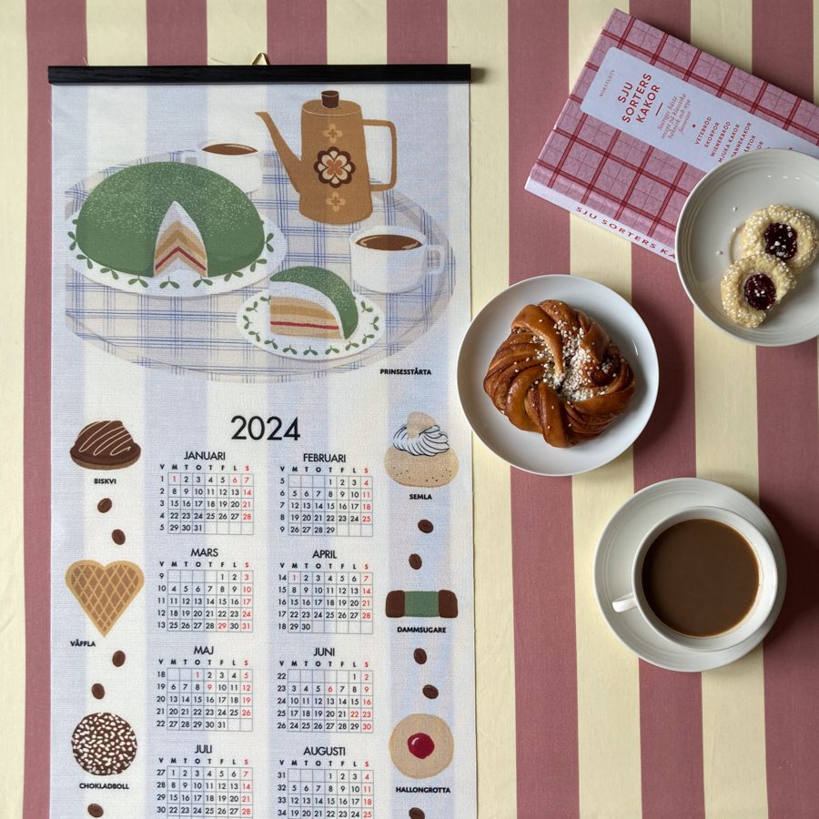 Fabric calendar - Fika