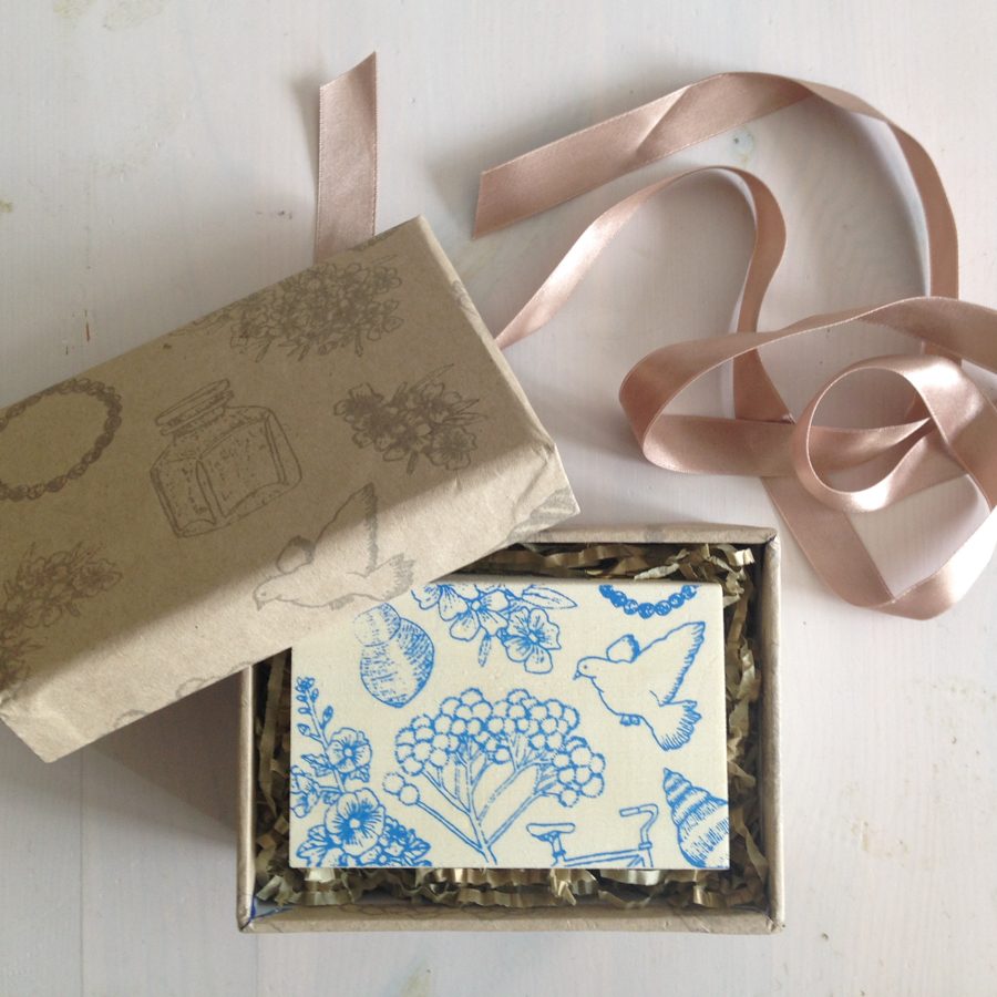 Hand printed boxes
